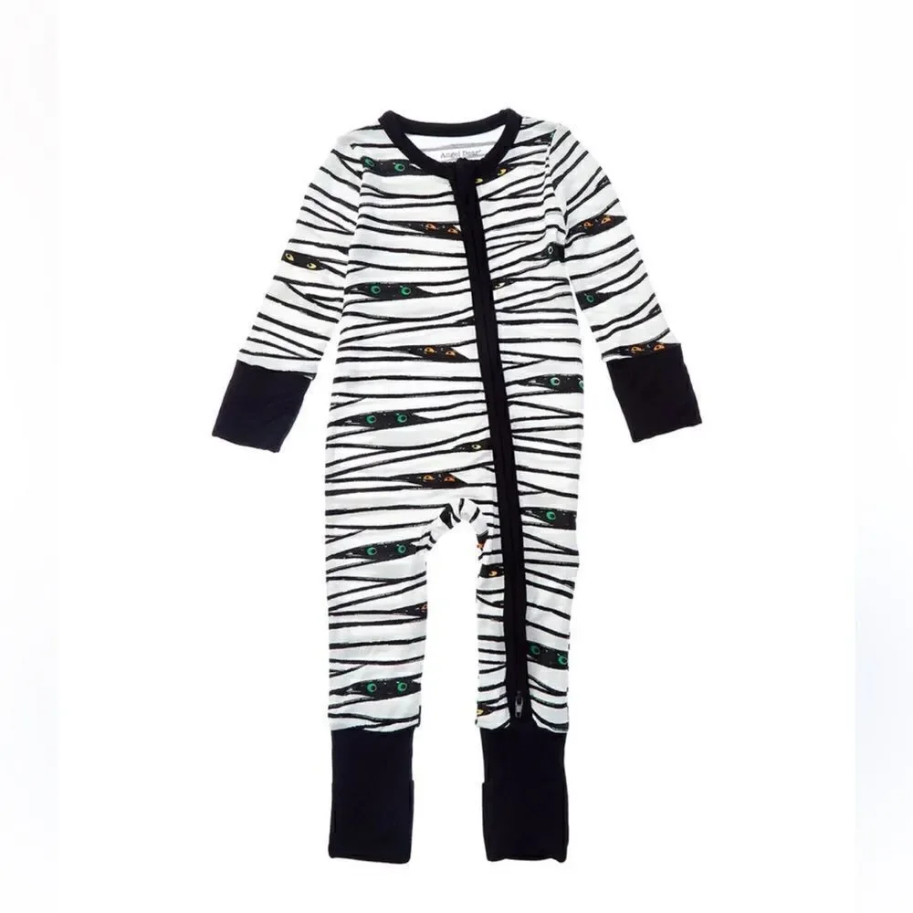 Angel Dear Two-way Zippered Footie Zebra